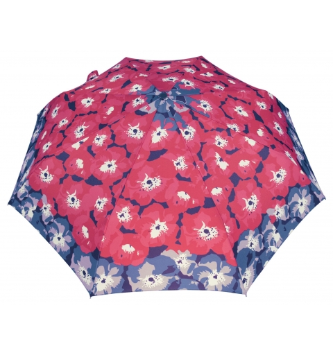 Carbon Steel II 80km/h windproof tested automatic open & close short PARASOL Umbrella with design - Poppy