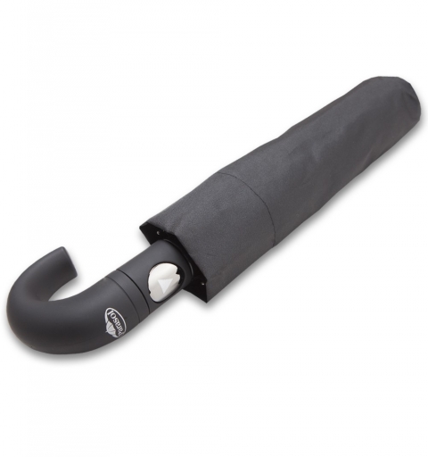 Retro - windproof automatic open folding Umbrella with rubbered plastic crooked handle by PARASOL