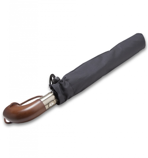 XXL Double Gun auto Open & Close 2x folding 125 cm span windproof Umbrella with wooden handle by PARASOL