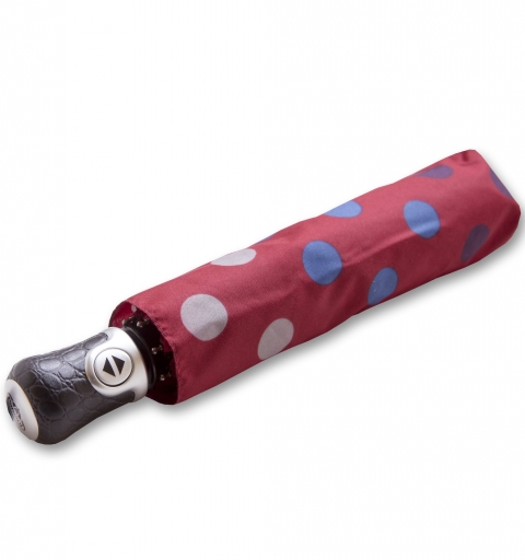 Carbon Steel II 80km/h windproof tested automatic open & close short PARASOL Umbrella with design - Dots