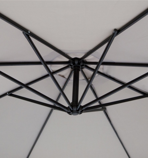 Parasol ogrodowy na wisięgniku 3.5m z klapami - 8 paneli - 100%