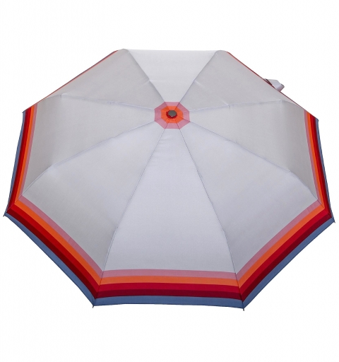 Click'Click II auto Open & Close windproof Umbrella - Stripes with pink