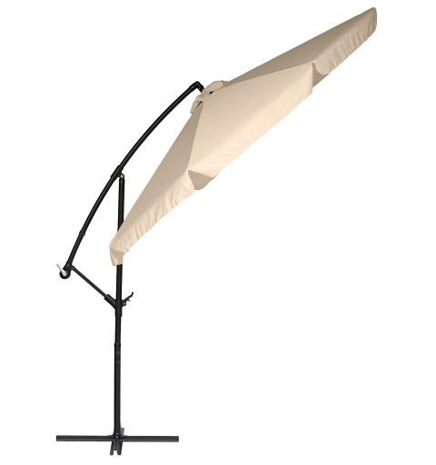 Parasol ogrodowy na wisięgniku 3.5m z klapami - 8 paneli - 100%