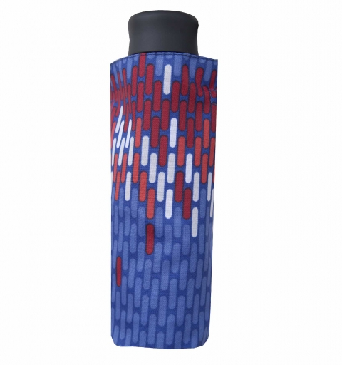 Pocket Mini 7 light & windproof 19 cm short Umbrella - blue Sticks