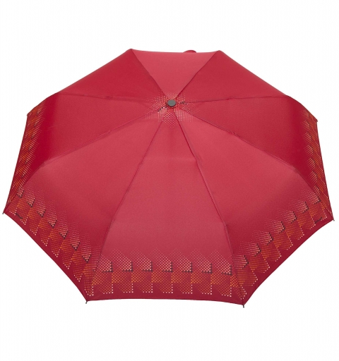 Carbon Steel IV 80km/h windproof tested automatic open short PARASOL Umbrella with design - red vectors