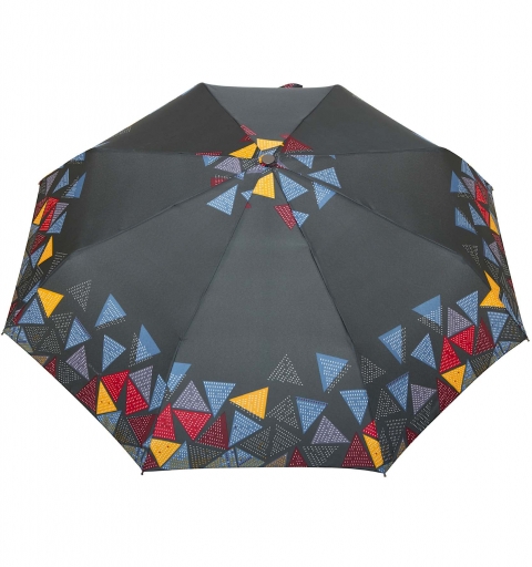 Carbon Steel II 80 km/h windproof tested automatic open & close short Umbrella with design - Nachos on green