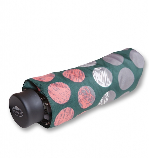 Pocket Mini 7 light & windproof 19 cm short Umbrella - Dots