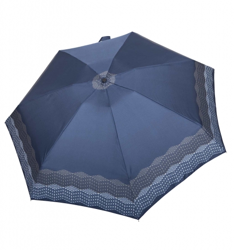 Pocket Super Mini 7 light & windproof 19 cm short Umbrella with design - Cubes