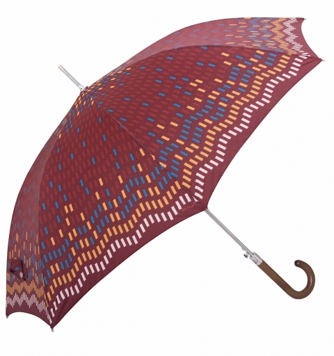 Walking Classic Auto Open windproof Umbrella with design - DA130 Bricks