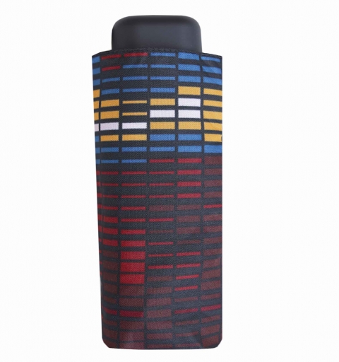 Pocket Super Mini Flat light & windproof 18 cm short Umbrella with design - Equalizer