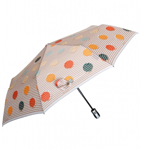 Click'Click 2 auto O&C windproof Umbrella - Dots on stripes