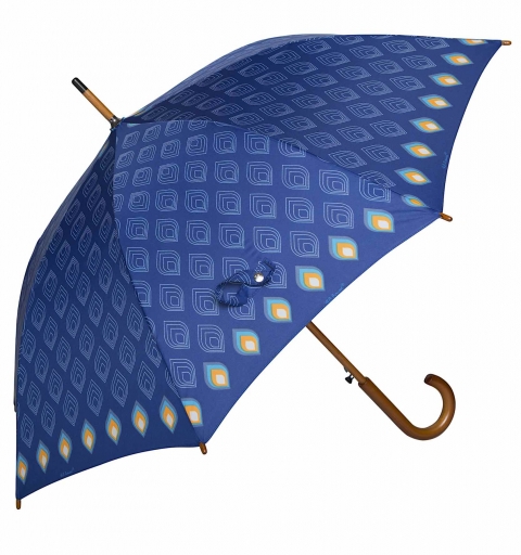 Wood & Fiber Women's automatic Walking Umbrella - Flames