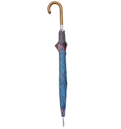Walking Classic Auto Open windproof Umbrella with design - DA130 - Rhombus leaves