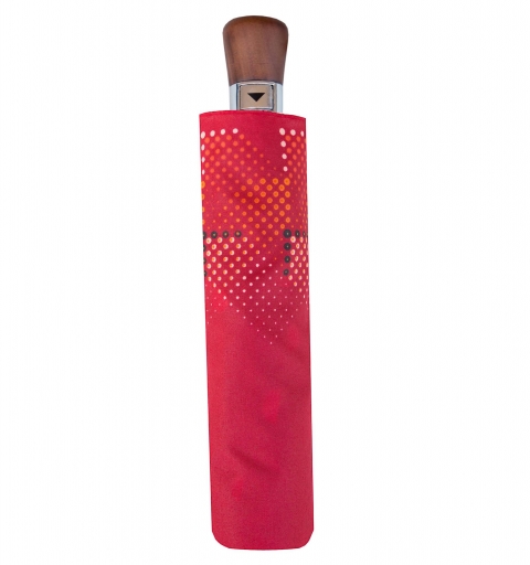 Carbon Steel 80km/h windproof tested automatic open short PARASOL Umbrella with design - blue vectors