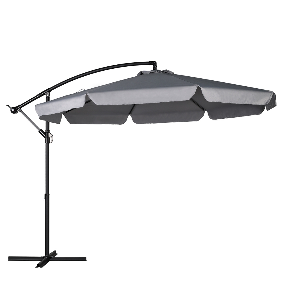Parasol ogrodowy na wisięgniku 3.5m z klapami - 8 paneli - 100%