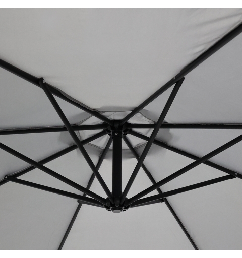 Parasol ogrodowy na wisięgniku 3.5m z klapami - 8 paneli - 100%