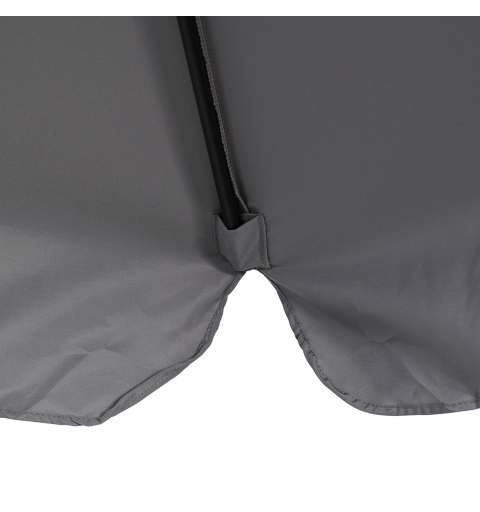 Parasol ogrodowy na wisięgniku 3.5m z klapami - 8 paneli - 100%
