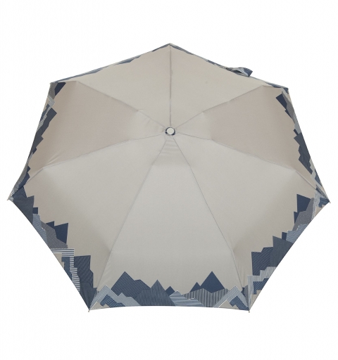 Pocket Super Mini 7 light & windproof 19 cm short Umbrella with design - Mountains
