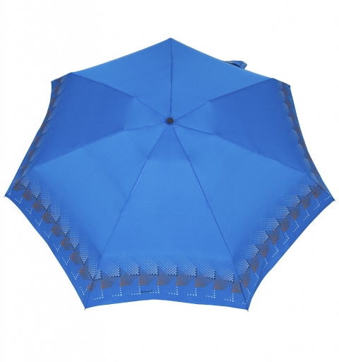 Pocket Super Mini 7 light & windproof 19 cm short Umbrella with design - Vectors blue