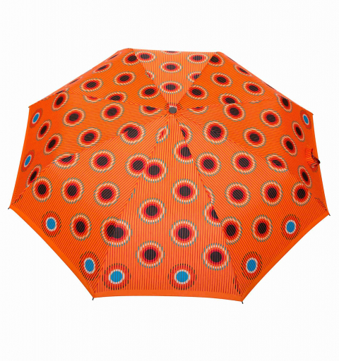 Carbon Steel 80 km/h windproof tested automatic open & close short Umbrella with design - with Holes