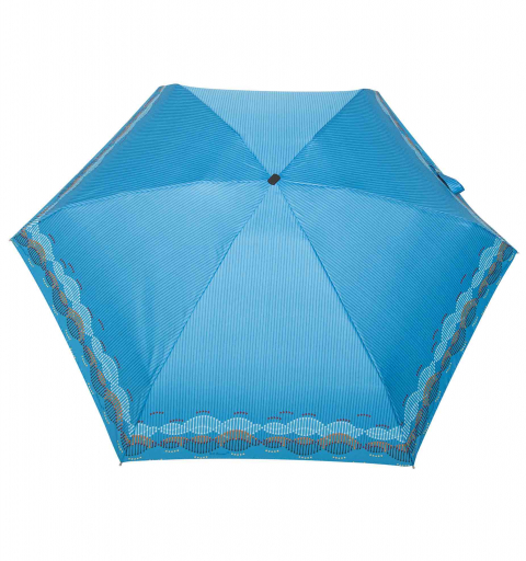 Pocket Super Mini Flat light & windproof 18 cm short Umbrella with design - Strings