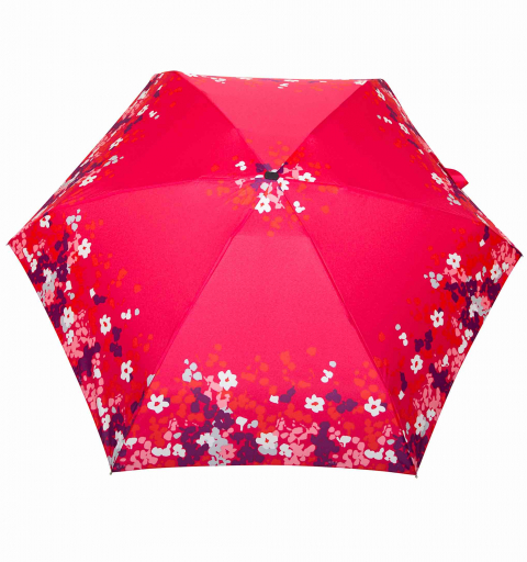 Pocket Super Mini Flat light & windproof 18 cm short Umbrella with design - field Flowers
