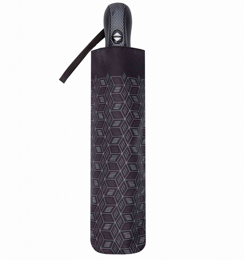 MP302 - Carbon Steel 80km/h windproof automatic O&C short Umbrella - Herringbone, Mosaic 3D, Stripes