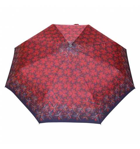 Carbon Steel 80 km/h windproof tested automatic open & close short Umbrella with design - Leaves