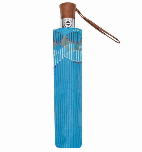 Carbon Steel 80 km/h windproof tested automatic open & close short Umbrella with design - Strings
