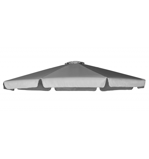 Poszycie czaszy parasola ogrodowego 8 żeber - ∅ 350 cm - impregnowane - zamiennik - szare