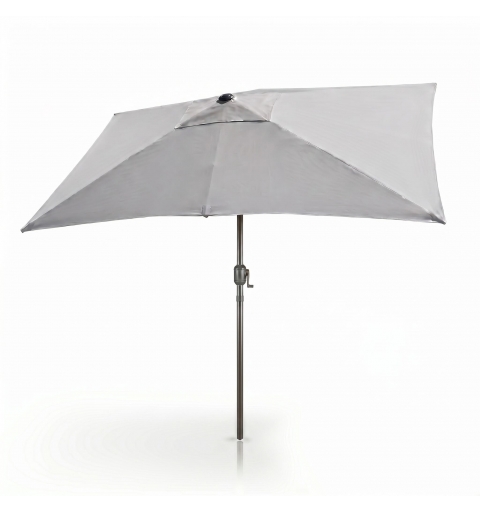 Parasol balkonowy z pochyłem - 100% wodoodporny poliester 220 g/m² - 6 paneli - 250 x 150 cm - szary