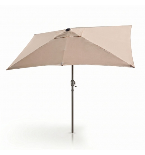 Parasol balkonowy z pochyłem - 100% wodoodporny poliester 220 g/m² - 6 paneli - 250 x 150 cm - beżowy
